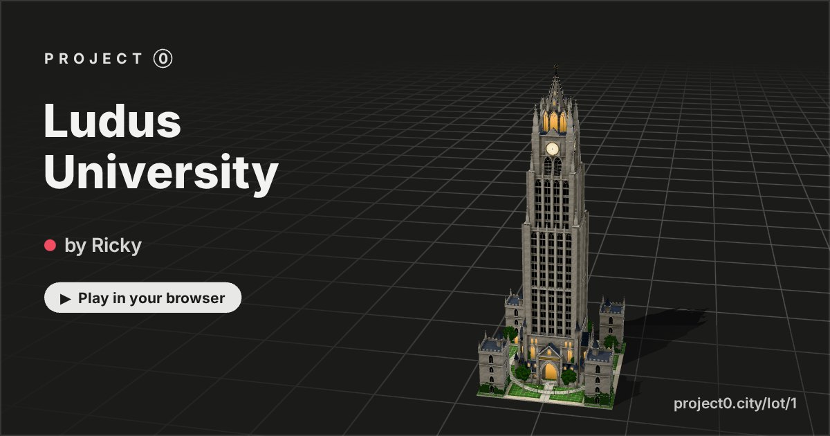Ludus University, a game by Ricky in Project 0