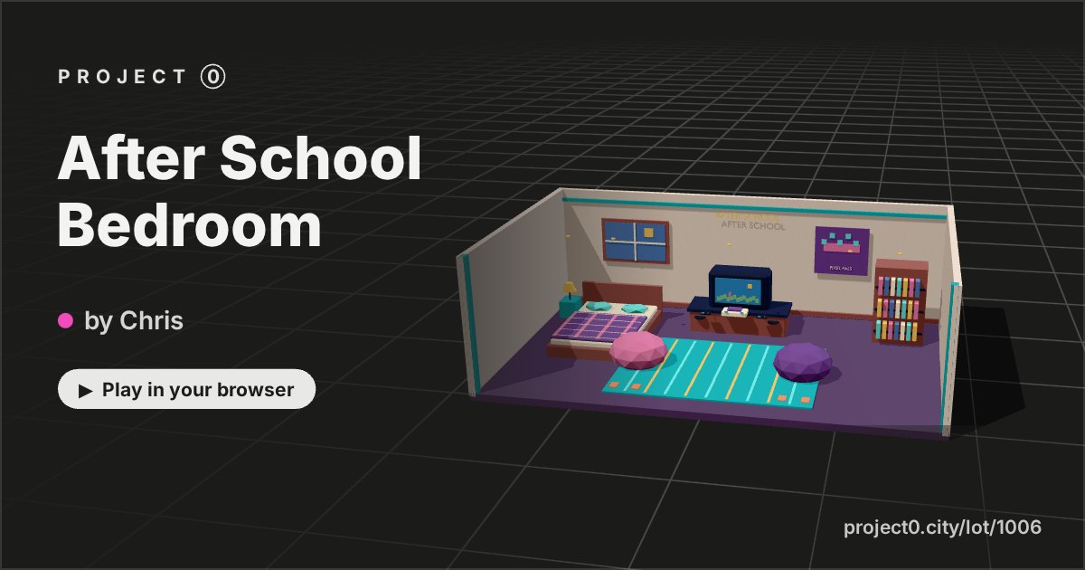 After School Bedroom, a game by Chris in Project 0