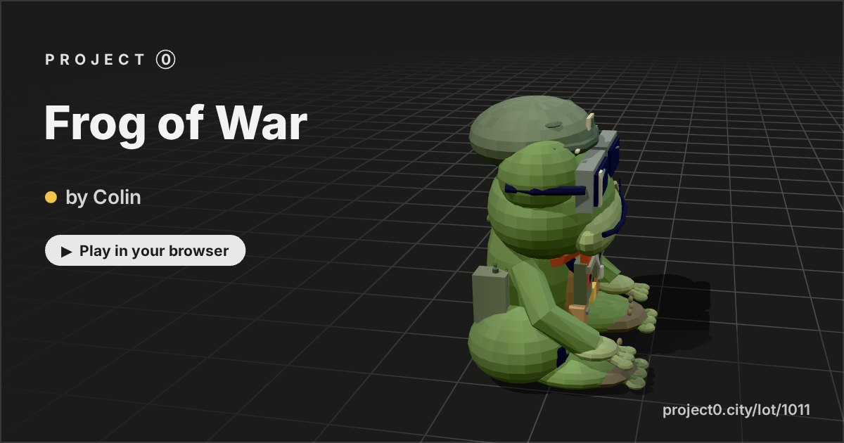 Frog of War, a game by Colin in Project 0