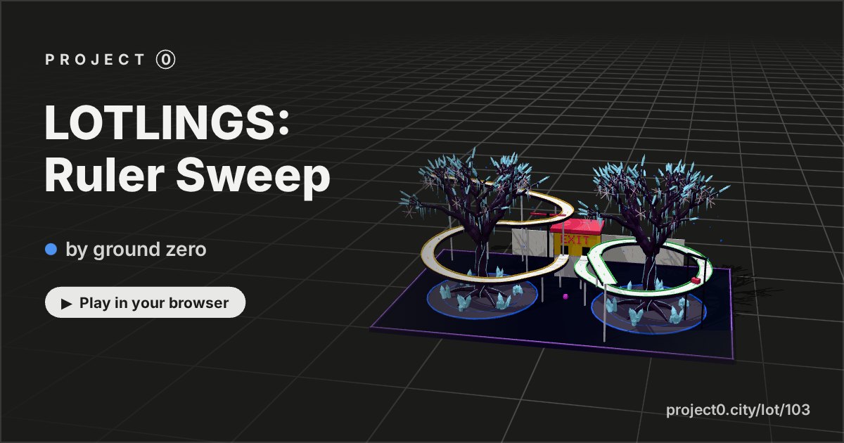 LOTLINGS: Ruler Sweep, a game by ground zero in Project 0