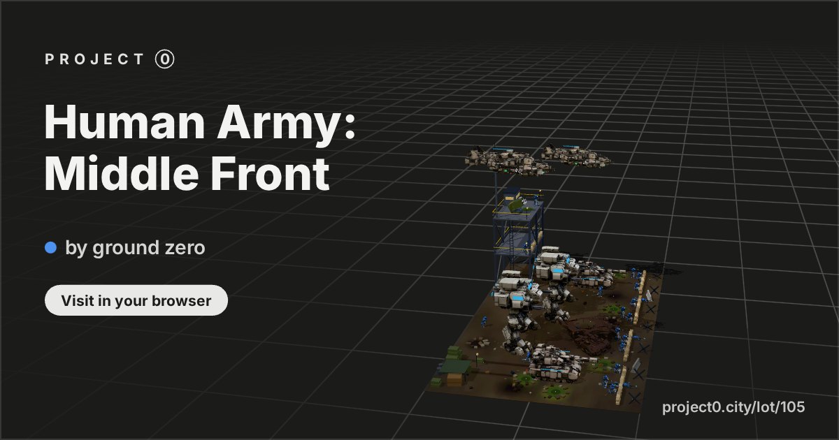 Human Army: Middle Front, a build by ground zero in Project 0