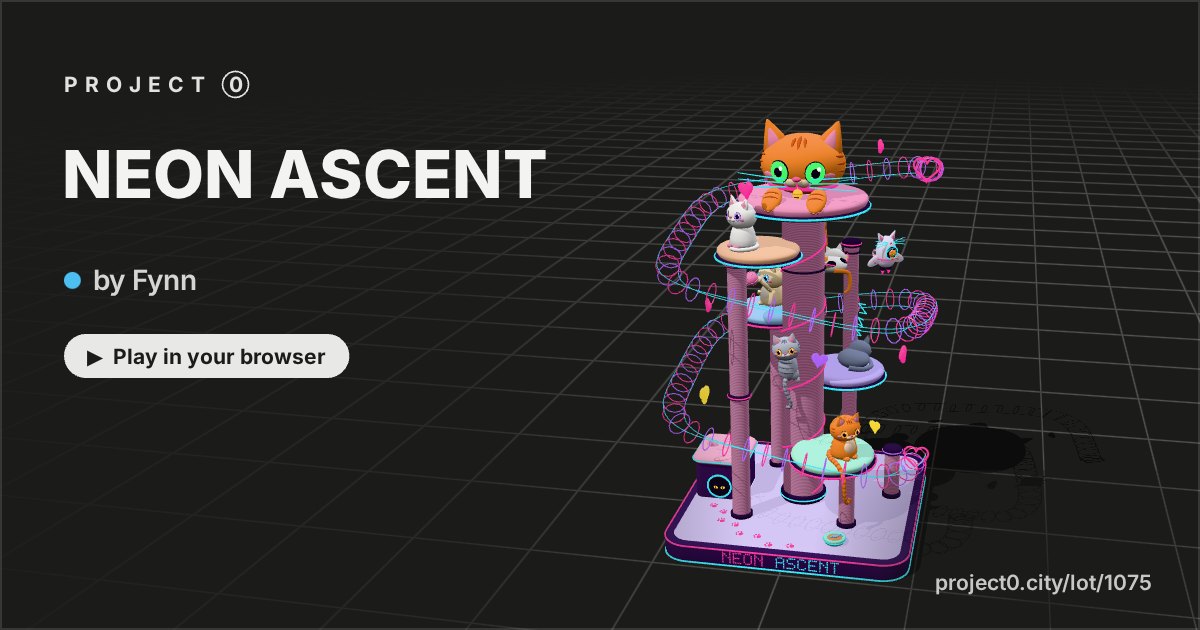 NEON ASCENT, a game by Fynn in Project 0