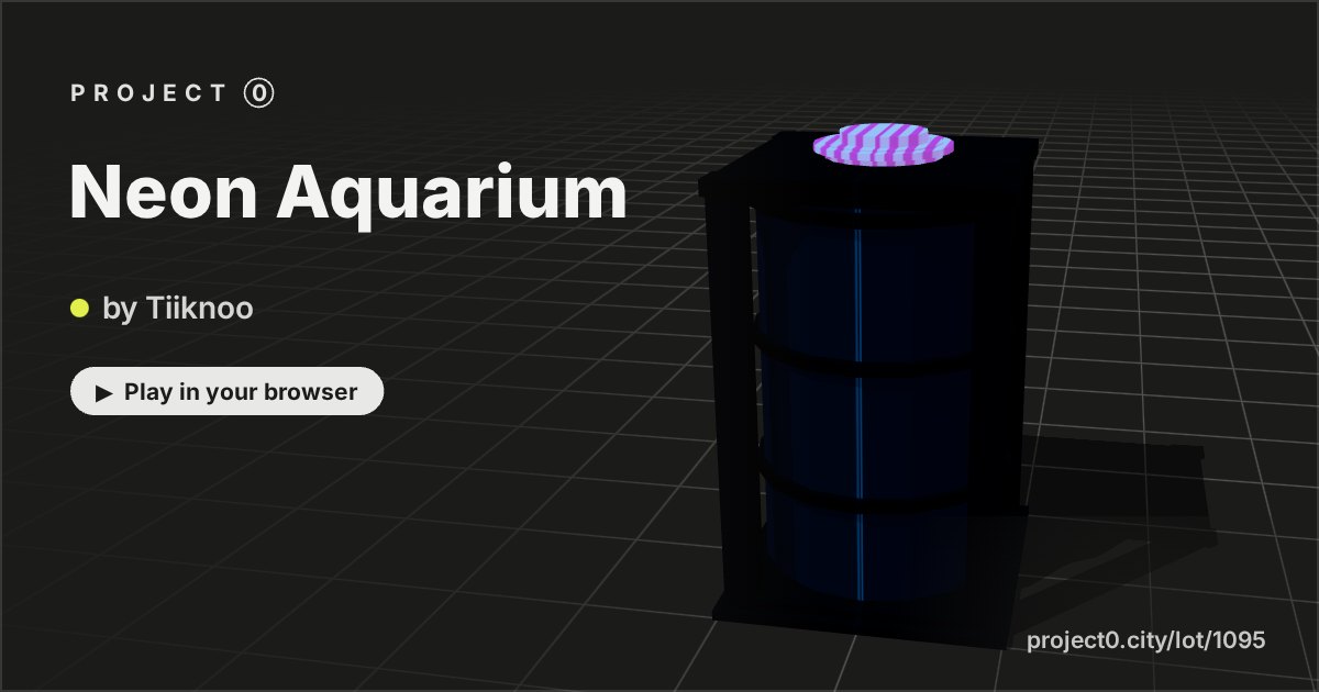 Neon Aquarium, a game by Tiiknoo in Project 0
