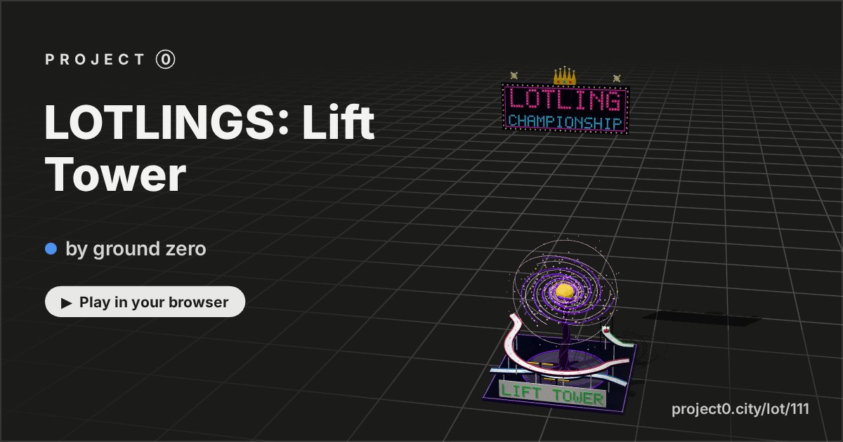 LOTLINGS: Lift Tower, a game by ground zero in Project 0