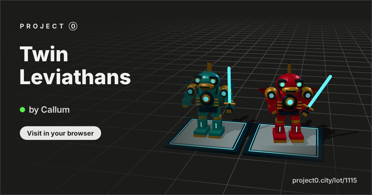 Twin Leviathans, a build by Callum in Project 0