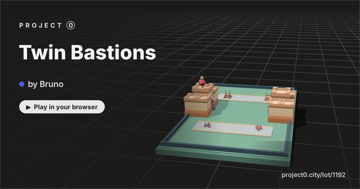 Twin Bastions, a game by Bruno in Project 0
