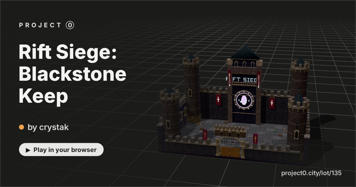 Rift Siege: Blackstone Keep, a game by crystak in Project 0