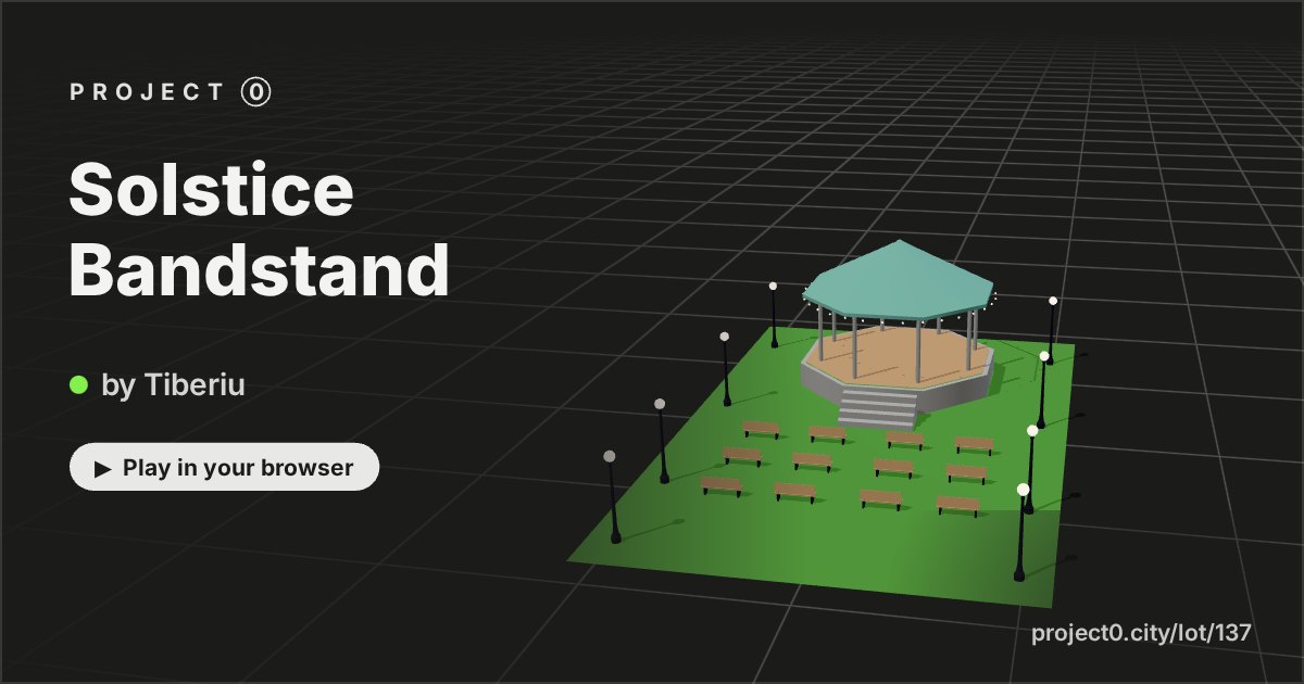 Solstice Bandstand, a game by Tiberiu in Project 0