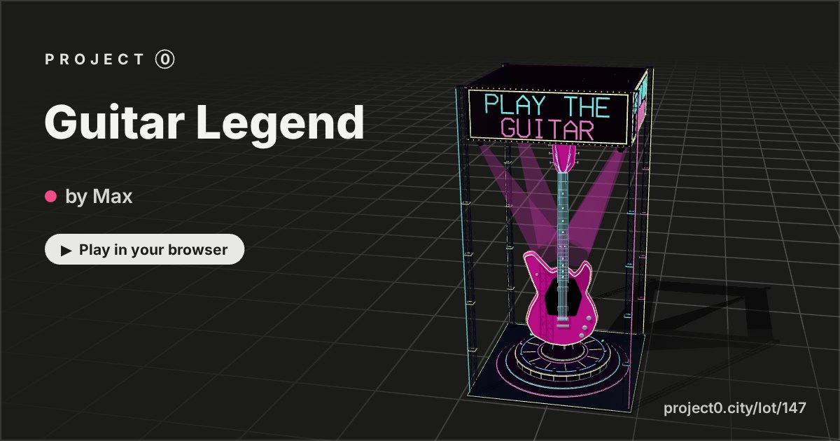 Guitar Legend, a game by Max in Project 0