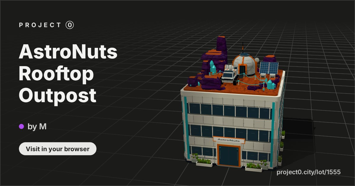 AstroNuts Rooftop Outpost, a build by M in Project 0