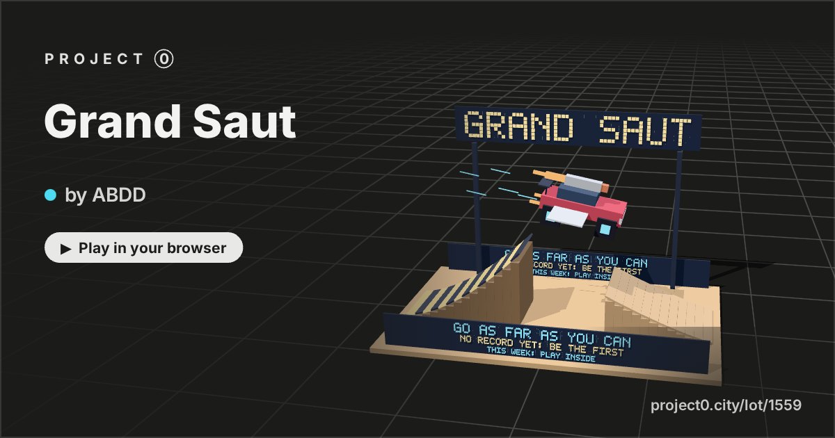 Grand Saut, a game by ABDD in Project 0