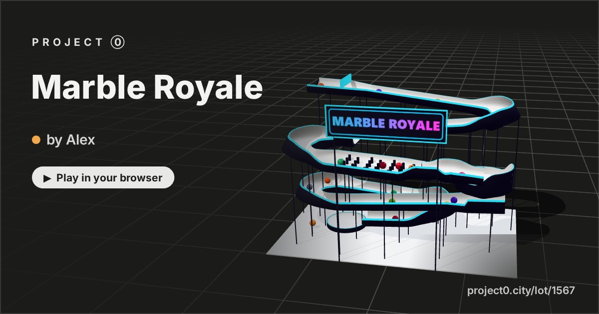 Marble Royale, a game by Alex in Project 0