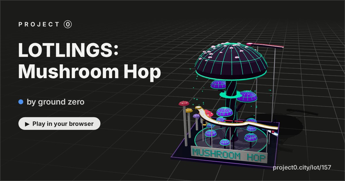 LOTLINGS: Mushroom Hop, a game by ground zero in Project 0