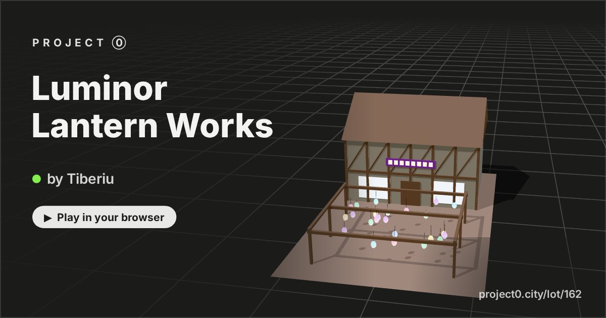 Luminor Lantern Works, a game by Tiberiu in Project 0