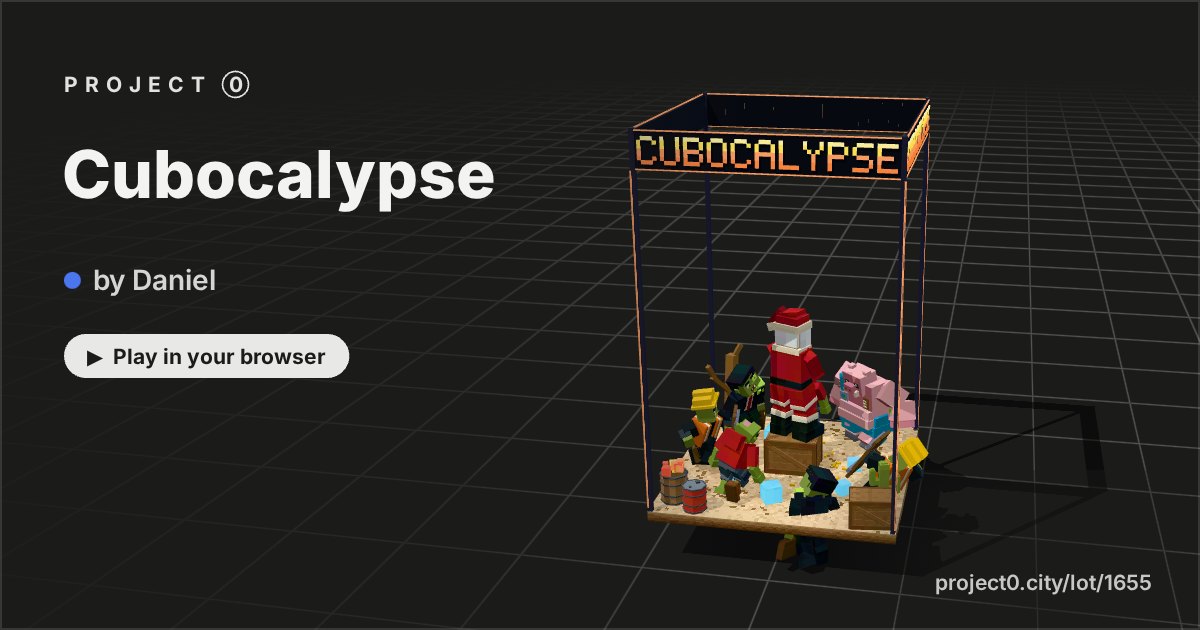 Cubocalypse, a game by Daniel in Project 0