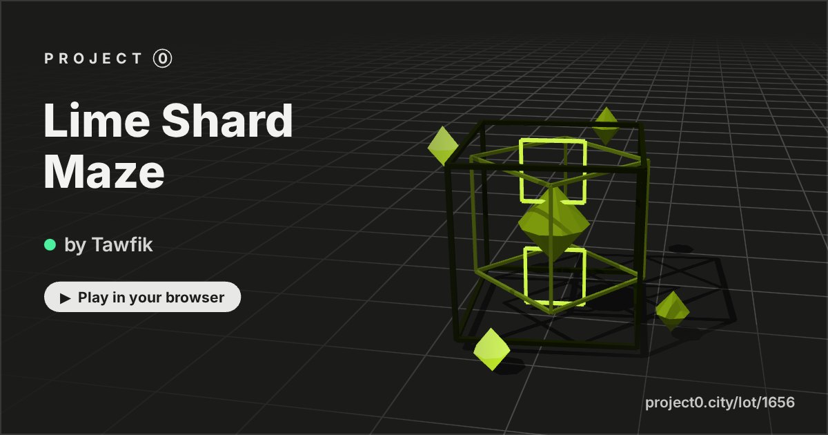 Lime Shard Maze, a game by Tawfik in Project 0