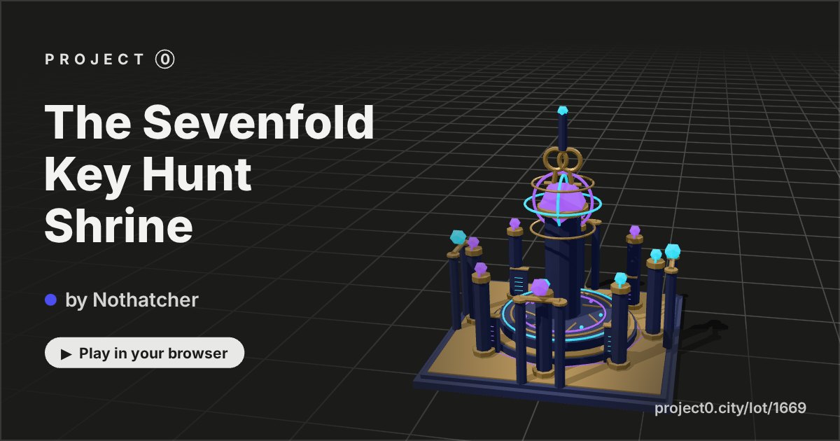 The Sevenfold Key Hunt Shrine, a game by Nothatcher in Project 0