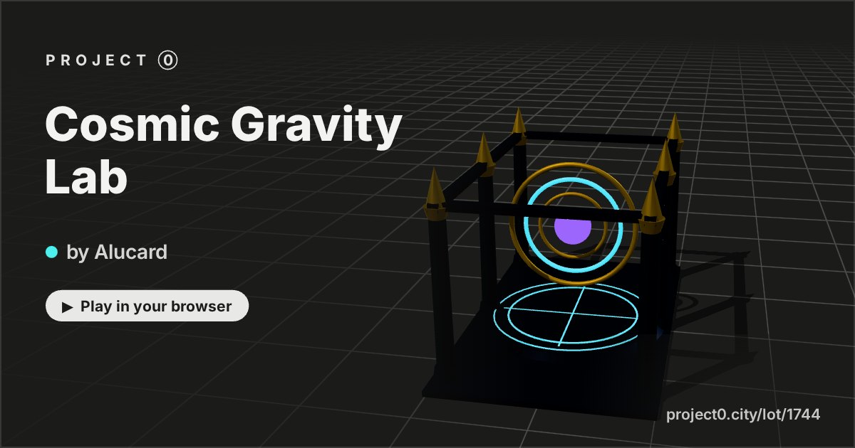 Cosmic Gravity Lab, a game by Alucard in Project 0