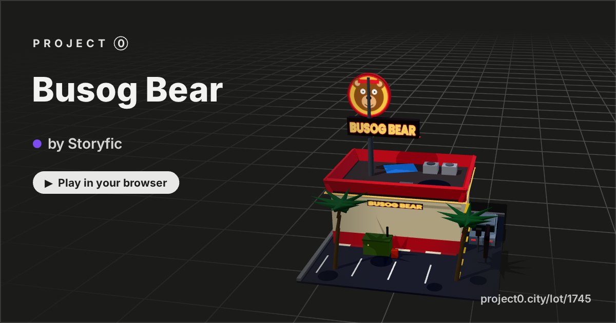 Busog Bear, a game by Storyfic in Project 0