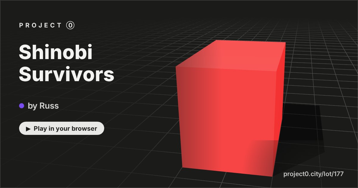 Shinobi Survivors, a game by Russ in Project 0