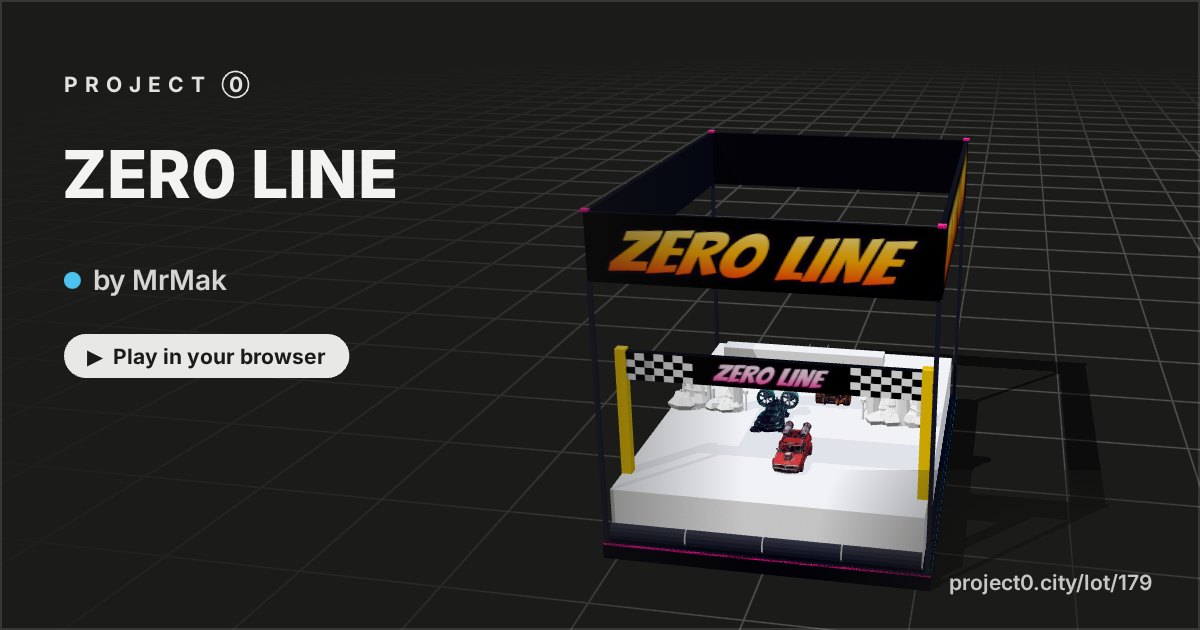 ZER0 LINE, a game by MrMak in Project 0