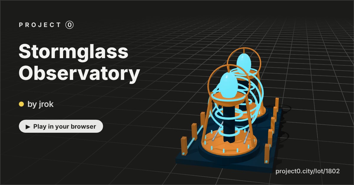 Stormglass Observatory, a game by jrok in Project 0