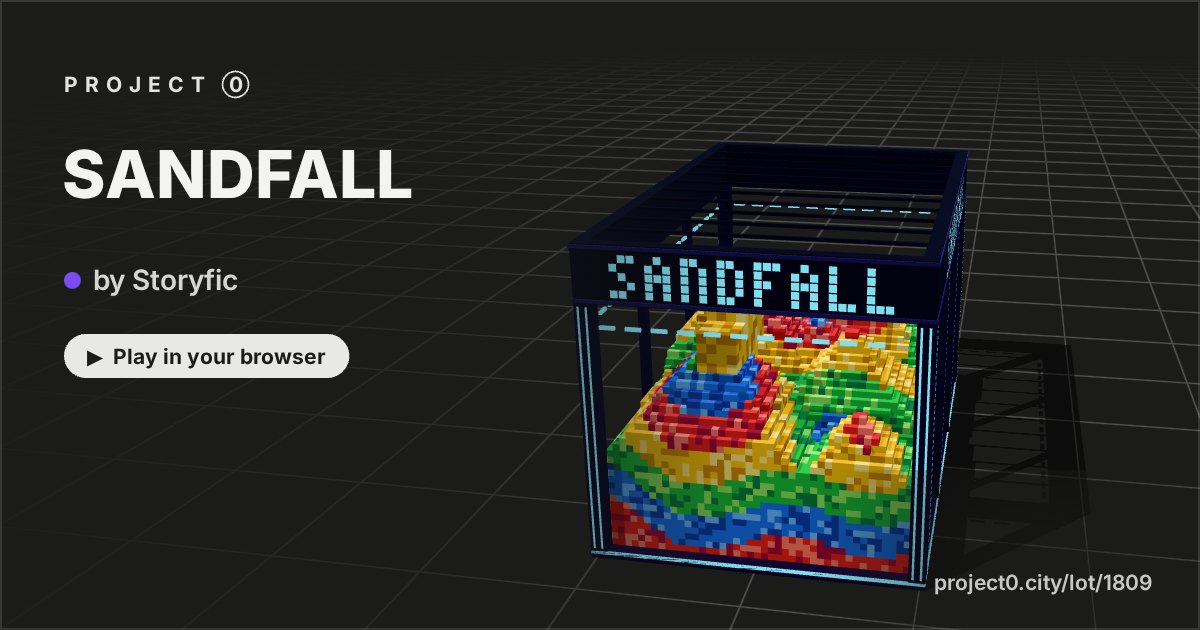 SANDFALL, a game by Storyfic in Project 0