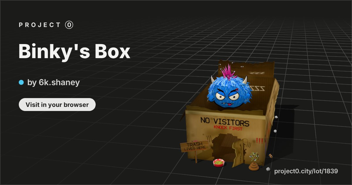 Binky's Box, a build by 6k.shaney in Project 0