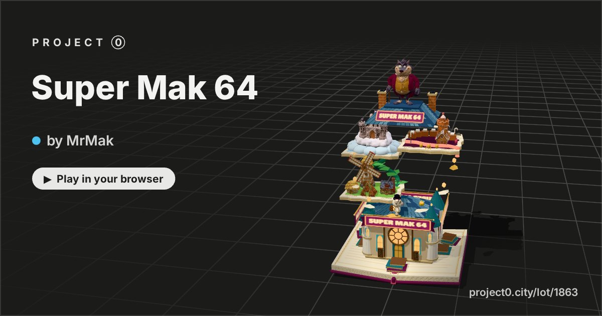 Super Mak 64, a game by MrMak in Project 0