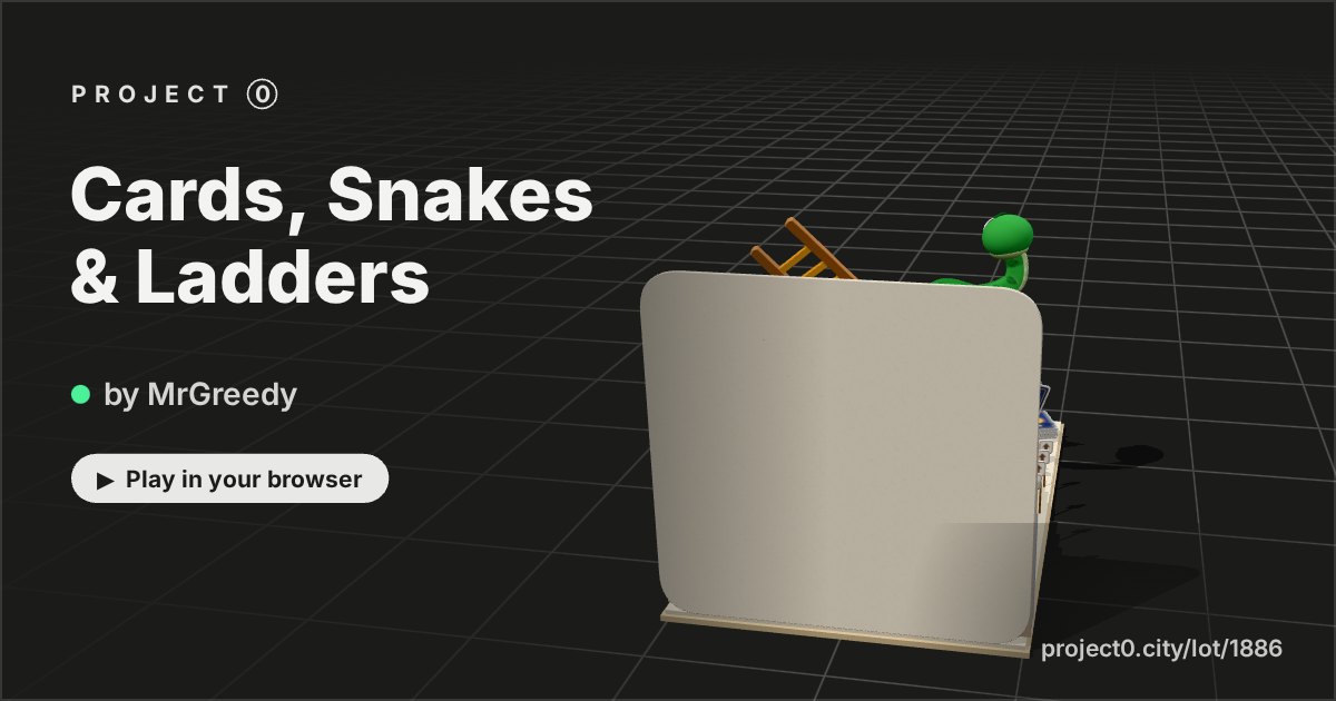 Cards, Snakes & Ladders, a game by MrGreedy in Project 0