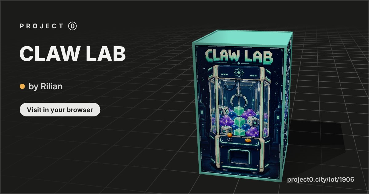CLAW LAB, a build by Rilian in Project 0