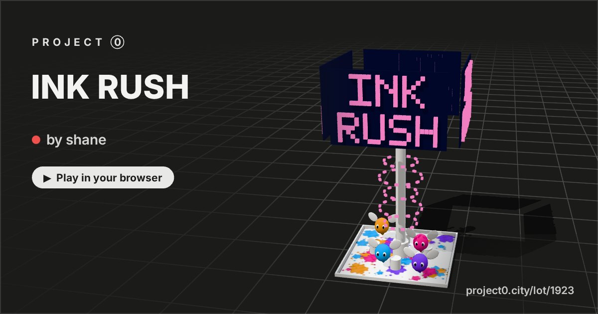 INK RUSH, a game by shane in Project 0