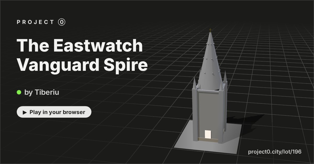 The Eastwatch Vanguard Spire, a game by Tiberiu in Project 0