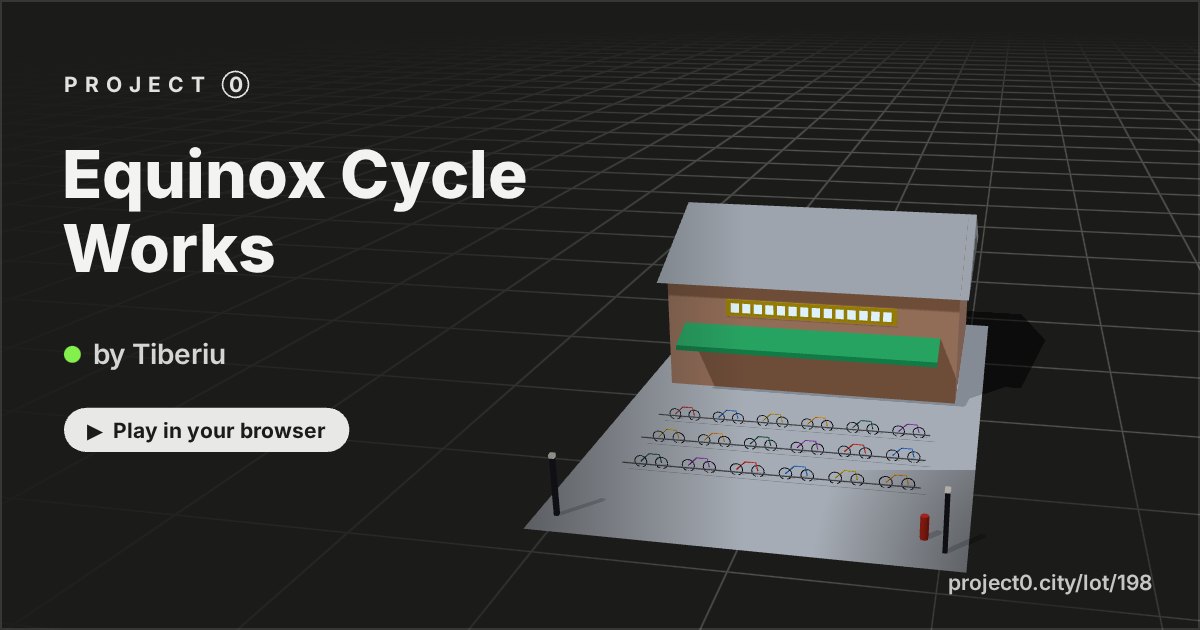Equinox Cycle Works, a game by Tiberiu in Project 0