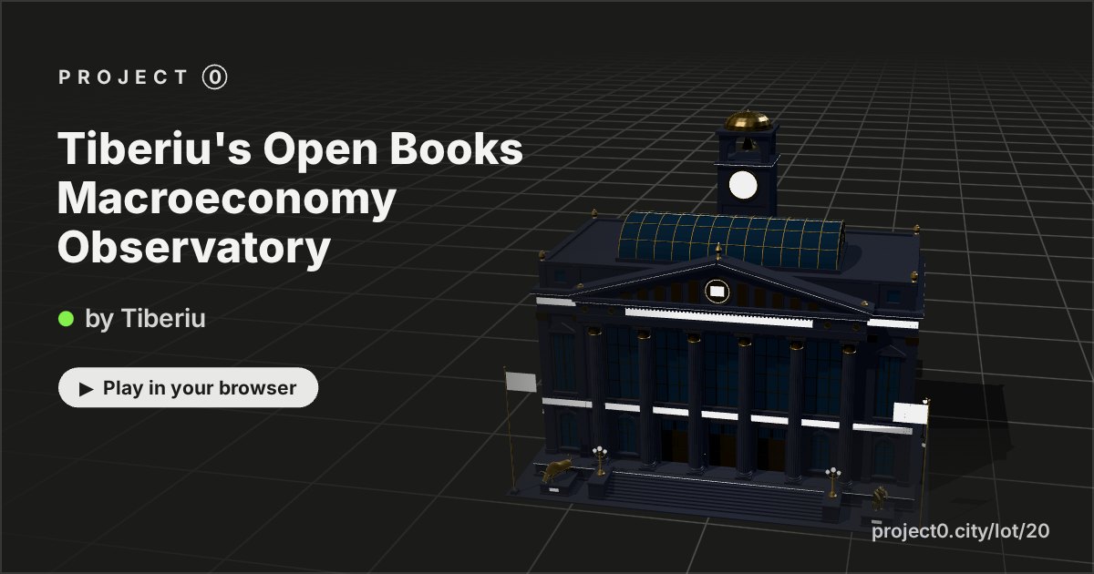 Tiberiu's Open Books Macroeconomy Observatory, a game by Tiberiu in Project 0