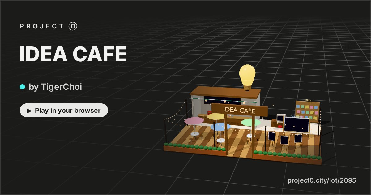 IDEA CAFE, a game by TigerChoi in Project 0