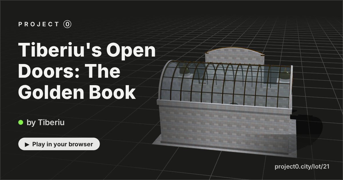 Tiberiu's Open Doors: The Golden Book, a game by Tiberiu in Project 0