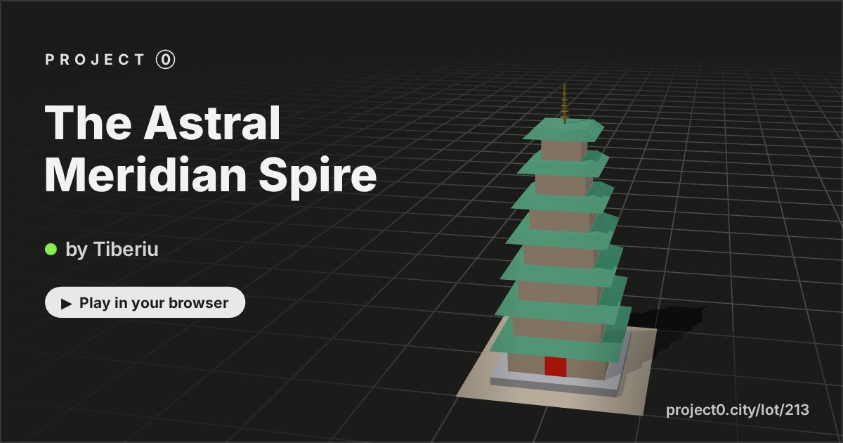 The Astral Meridian Spire, a game by Tiberiu in Project 0