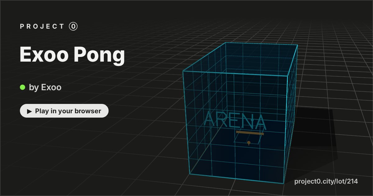 Exoo Pong, a game by Exoo in Project 0