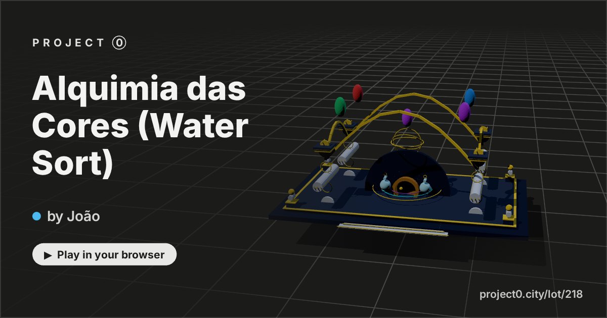 Alquimia das Cores (Water Sort), a game by João in Project 0