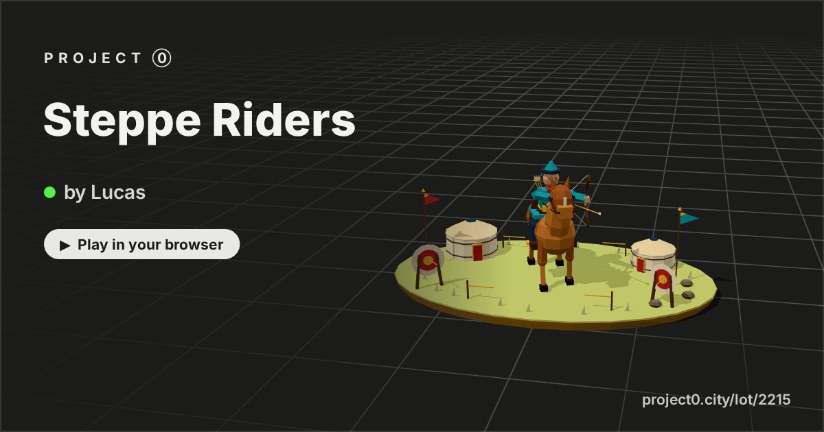 Steppe Riders, a game by Lucas in Project 0