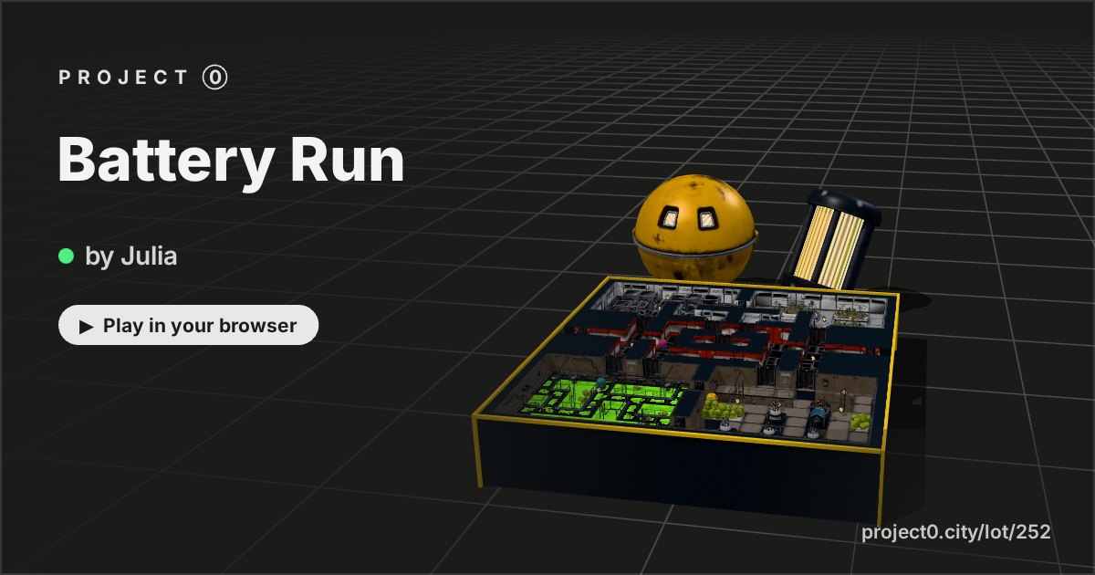 Battery Run, a game by Julia in Project 0