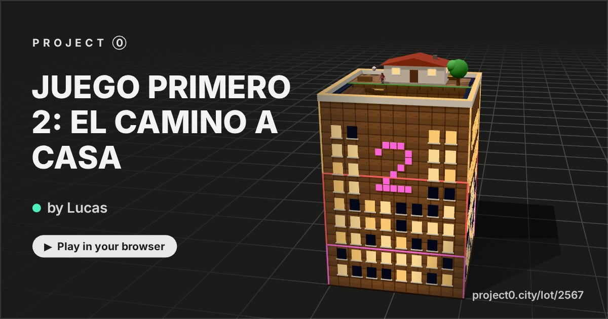 JUEGO PRIMERO 2: EL CAMINO A CASA, a game by Lucas in Project 0