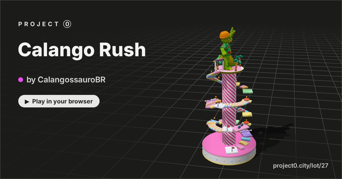 Calango Rush, a game by CalangossauroBR in Project 0