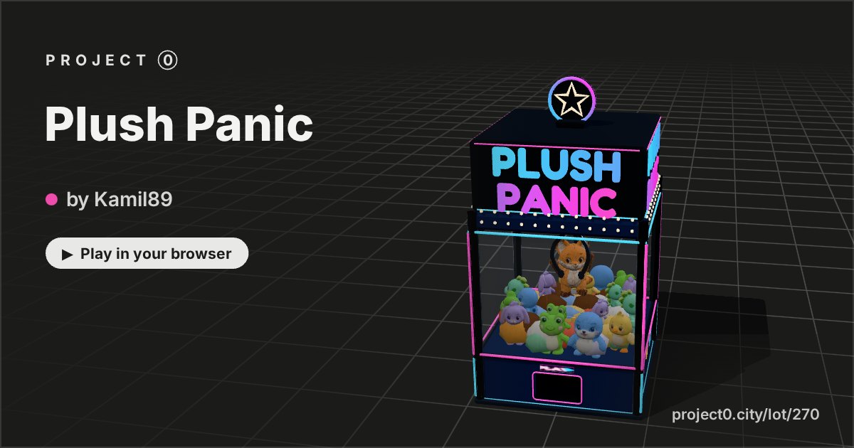 Plush Panic, a game by Kamil89 in Project 0