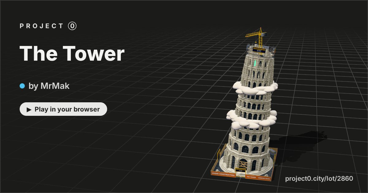 The Tower, a game by MrMak in Project 0