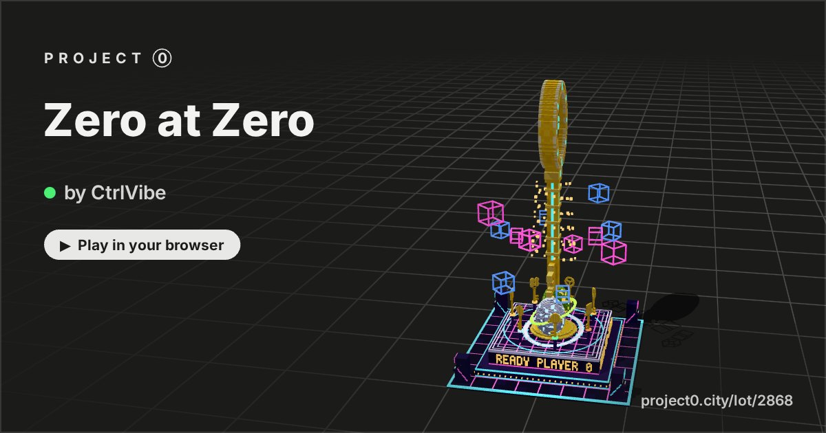 Zero at Zero, a game by CtrlVibe in Project 0