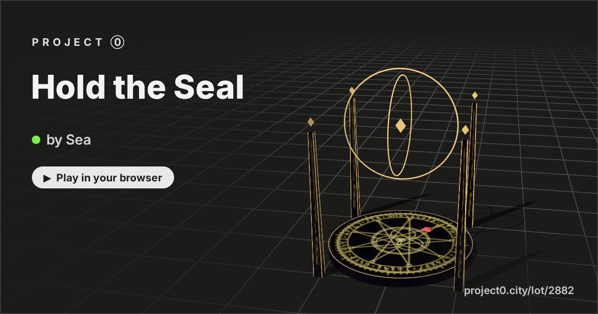 Hold the Seal, a game by Sea in Project 0