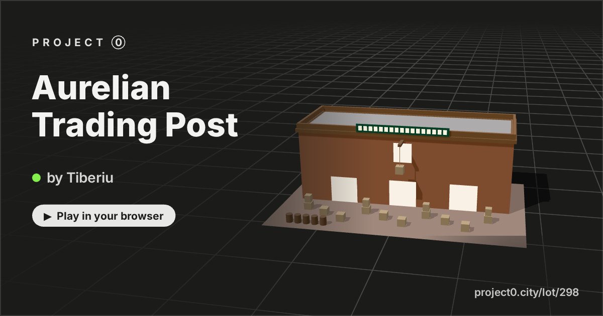 Aurelian Trading Post, a game by Tiberiu in Project 0