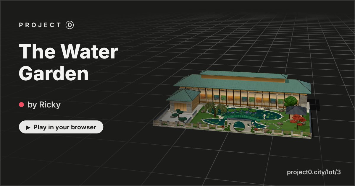 The Water Garden, a game by Ricky in Project 0